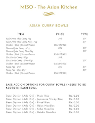 Miso - The Asian Kitchen menu 4