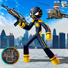 Neon Spider Stickman Rope Hero City Gangstar Crime 1.0