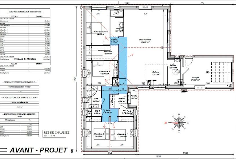  Vente Terrain + Maison - Terrain : 633m² - Maison : 130m² à Jarnac (16200) 