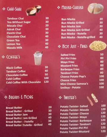 Tandoor Cafe menu 