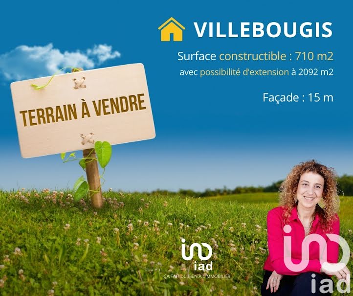 Vente terrain  710 m² à Villebougis (89150), 39 000 €