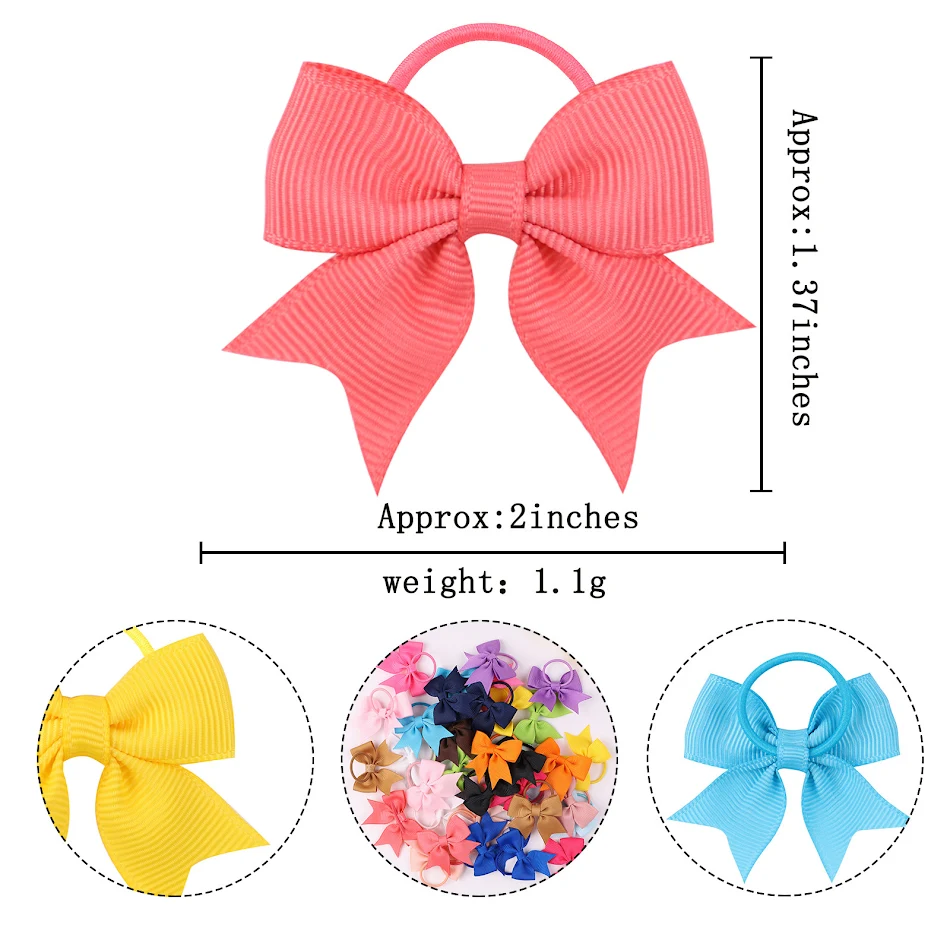 Accessoires cheveux enfants adorables, nœuds en queue d'aronde, élastiques et cordes, pour coiffures mignonnes et pratiques
