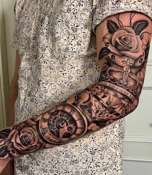 Back Forearm Tattoos for Men