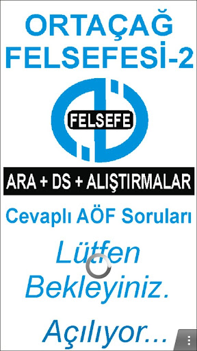 AÖF ORTAÇAĞ FELSEFESİ-II