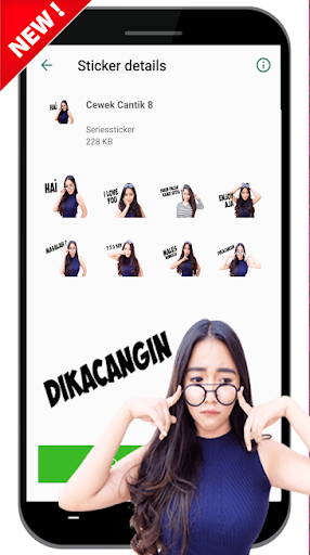 Stiker Cewek Cantik Indo WAStickerApps