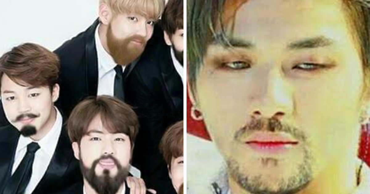 Someone Is Photoshopping Beards Onto Idols' Faces And It's The Weirdest  You'll See Today - Koreaboo