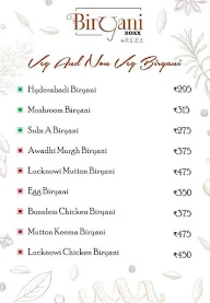 Biryani Boxx menu 1