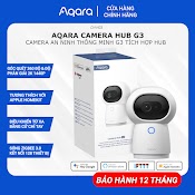 Camera Thông Minh Aqara G3 - Xoay 360 Độ Nét 2K, Nhận Diện Cử Chỉ, Điều Khiển Hồng Ngoại Từ Xa Wifi, Tương Thích Homekit, Hàng Chính Hãng, Bh 12 Tháng