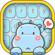 Cute hippo keyboard 10001003 Icon