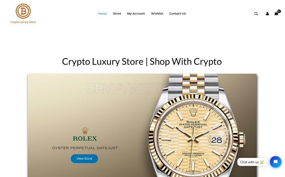 <strong>Shop with crypto at Crypto Luxury Store</strong>