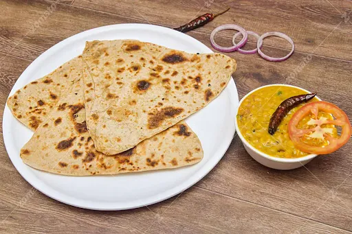 Dal Tadka With 3 Plain Paratha