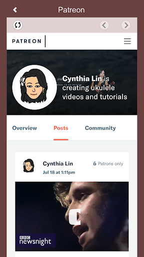 Cynthia Lin Patron App