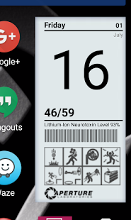 Download Aperture Science Clock Widget APK for Android