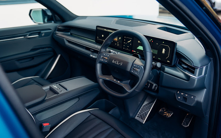 The interior is spacious with tech that is easy to use and not over-done.