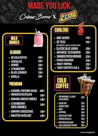 Creme Borne menu 1