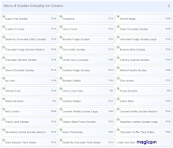 Sundae Everyday Ice Creams menu 1