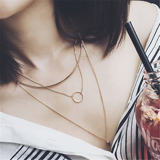 Title 1, Korean Fashion Multideck Design Long Necklace f...