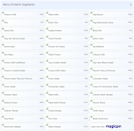 Harish Vegetarian menu 1