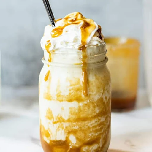 Butterscotch Milkshake With Ice Cream