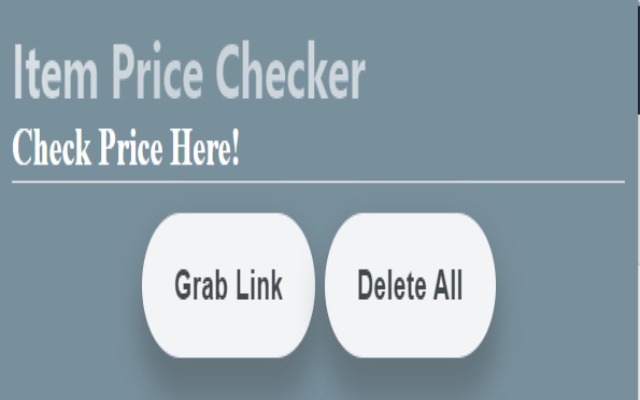 Item Price Checker chrome extension