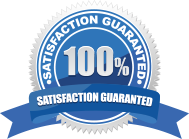 100% satisfaction guarantee