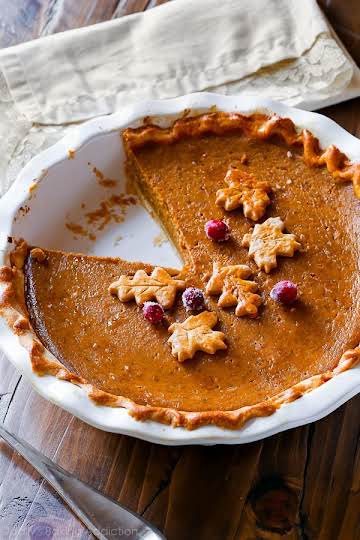 The Great Pumpkin Pie Recipe | Sally's Baking Addiction