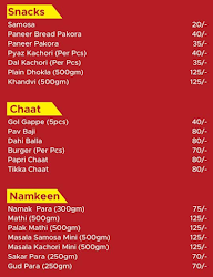 Punjab Sweets menu 1