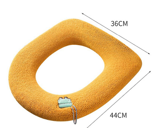 Title 1, Washable O-handle Knitted Toilet Seat Thick War...
