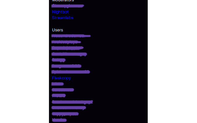 Twitch Bot list chrome extension