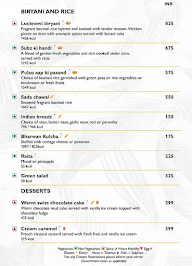 Mints, Radisson Blu menu 8