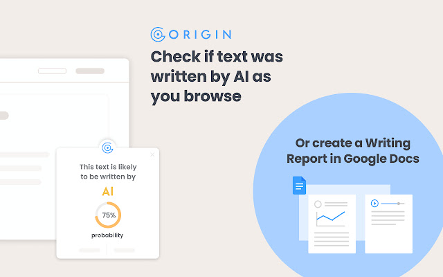 Origin by GPTZero - ChatGPT and AI Detector