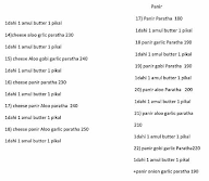 The Punjab Paratha menu 2