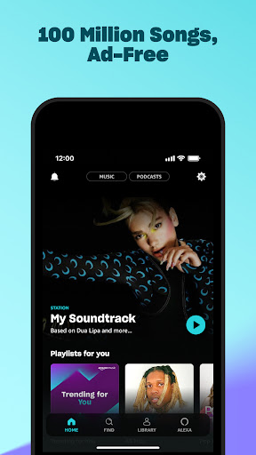 Screenshot Amazon Music: Songs & Podcasts