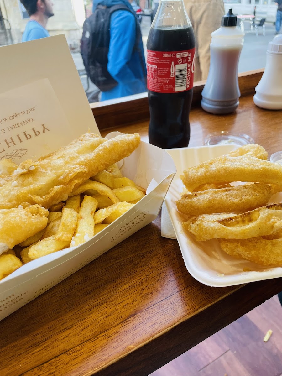 Gluten-Free Onion Rings at Mr Chippy