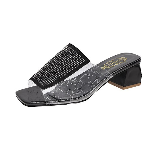Title 2, Rhinestone Rubber Casual Fashion Flat Head Spot...