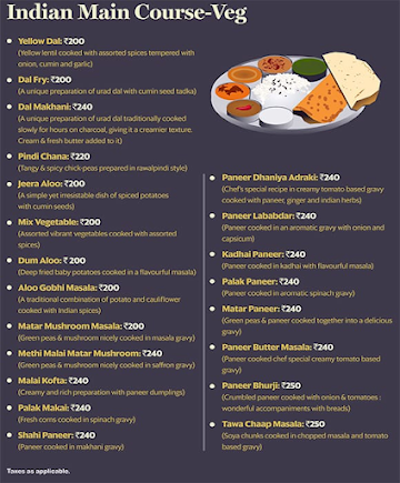 MGM Club menu 