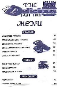 Delicious Fast Food menu 1