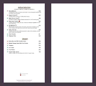 Promenade, Park Plaza menu 4