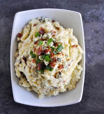 Fireman Bob's Bacon, Blue Cheese, Chive Potatoes