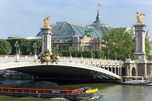 The Grand Palais, a large exhibition hall and museum complex at the Champs-Élysée in Paris.