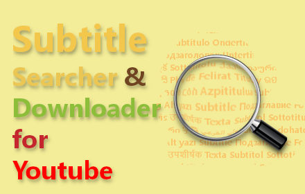 Subtitle Searcher & Downloader for Youtube Preview image 0