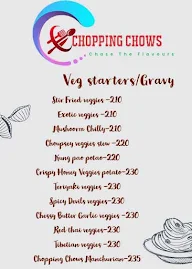 Chopping Chows menu 1