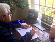 Western Cape premier Alan Winde takes part in a meeting of the president's co-ordinating council on Covid-19 on May 16. He is in quarantine after coming into contact with eNCA cameraman Lungile Tom, who died of the disease.