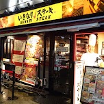 Nakano streets by night in Tokyo, Japan 