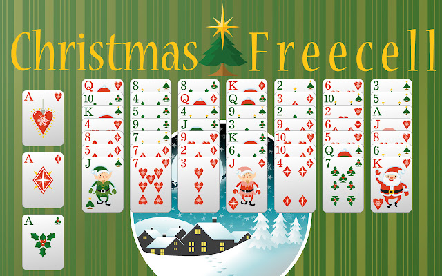 Christmas Freecell Solitaire - Jogo Gratuito Online