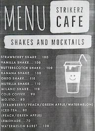 Strikerz Cafe menu 1