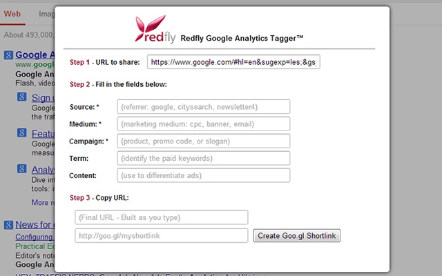 Redfly Tagger For Google Analytics