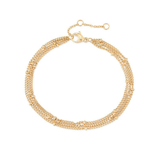 Title 8, Womens Single Layer Titanium Steel Bracelet. D...