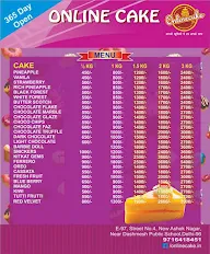 Oyo Cakes menu 1