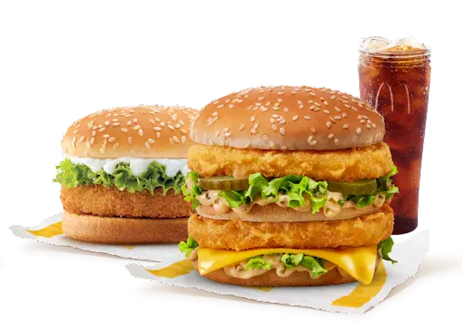 Chicken Big Mac + McVeggie Burger + Coke